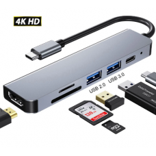 Hub USB C a HDMI, adaptador Rj45 VGA, OTG Thunderbolt 3 Dock con PD TF SD jack3.5 mm-8 Hub USB C a HDMI, adaptador Rj45 VGA, OTG Thunderbolt 3 Dock con PD TF SD jack3.5 mm