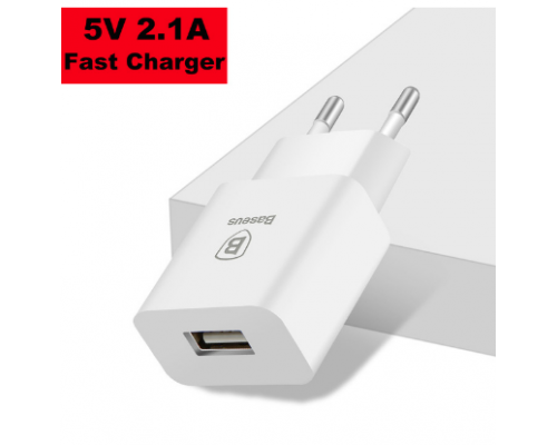 Baseus Cargador Dual USB 5V 2.1A Carga Rápida