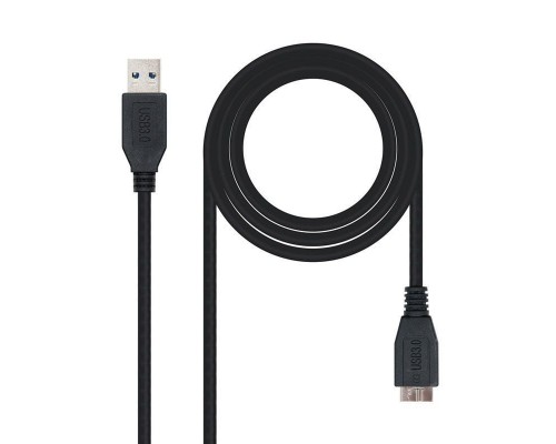 CABLE USB 3.0 TIPO A/M-MICRO B/M NEGRO 1.0 M NANOCABLE-DU2 CABLE USB 3.0 TIPO A/M-MICRO B/M NEGRO 1.0 M NANOCABLE