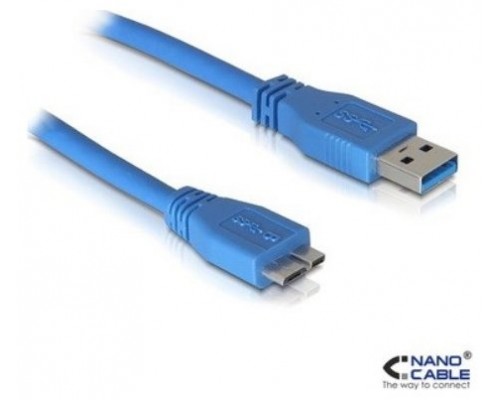 CABLE USB 3.0 TIPO A/M-MICRO B/M AZUL 2.0 M NANOCABLE-SX6 CABLE USB 3.0 TIPO A/M-MICRO B/M AZUL 2.0 M NANOCABLE