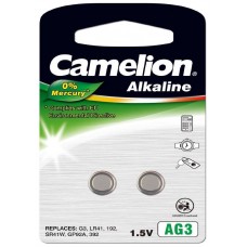 Pila Bot&oacute;n Alcalina LR41 1.5V 0% Mercurio (2 pcs) Camelion (Espera 2 dias)