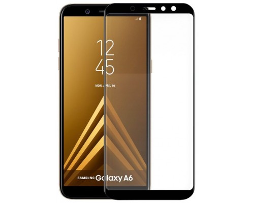 Protector Pantalla Cristal Templado Samsung A600 Galaxy A6 (FULL 3D Negro)-CS4 Protector Pantalla Cristal Templado Samsung A600 Galaxy A6 (FULL 3D Negro)