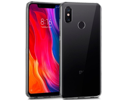 Funda Silicona Xiaomi Mi 8 / Mi 8 Pro (Transparente)-CS4 Funda Silicona Xiaomi Mi 8 / Mi 8 Pro (Transparente)