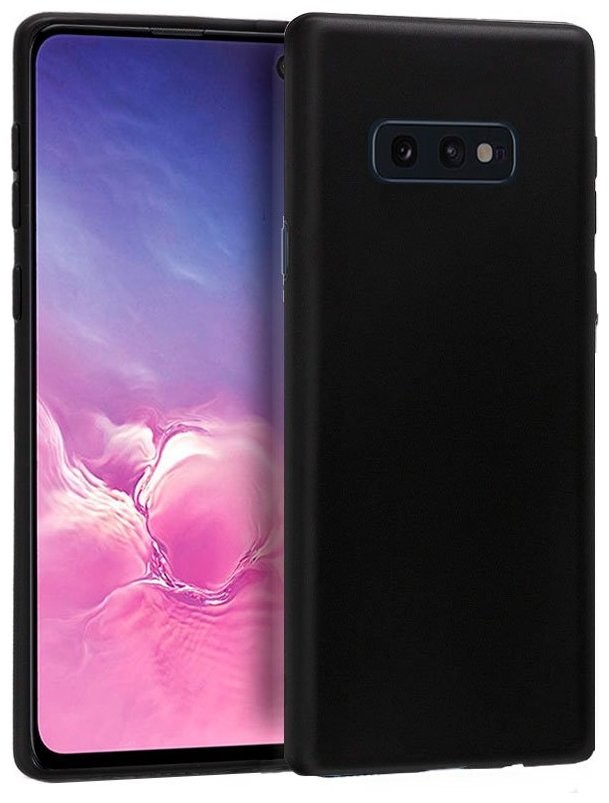 Funda Silicona Samsung G970 Galaxy S10e (Negro)