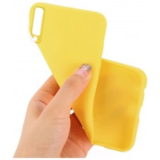 Funda Silicona Samsung A750 Galaxy A7 (Amarillo)