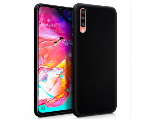 Funda COOL Silicona para Samsung A705 Galaxy A70 (Negro)-CS6 Funda COOL Silicona para Samsung A705 Galaxy A70 (Negro)