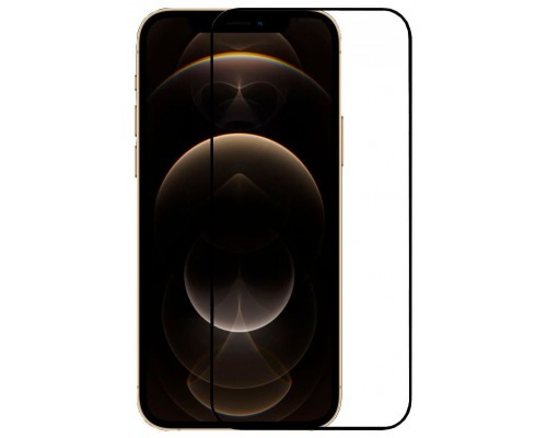 Protector Pantalla Cristal Templado COOL para iPhone 12 Pro Max (FULL 3D Negro)