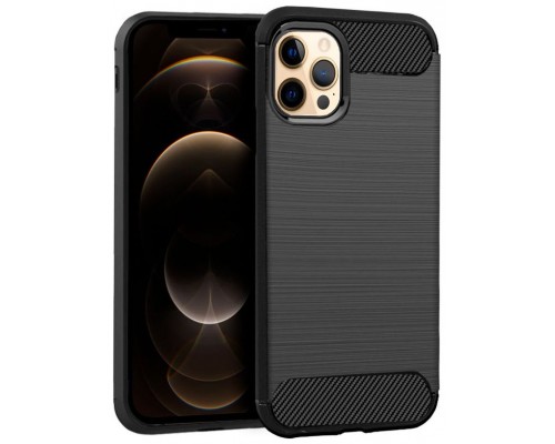 Carcasa COOL para iPhone 12 Pro Max Carb&oacute;n Negro