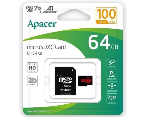 APACER-MICROSD 64GB AP64GMCSX1-DU4 APACER-MICROSD 64GB AP64GMCSX1