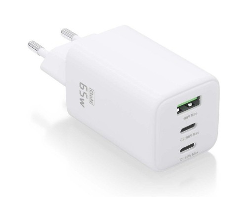 CARGADOR AISENS ASCH-65W3P041-W-DU4 CARGADOR AISENS ASCH-65W3P041-W