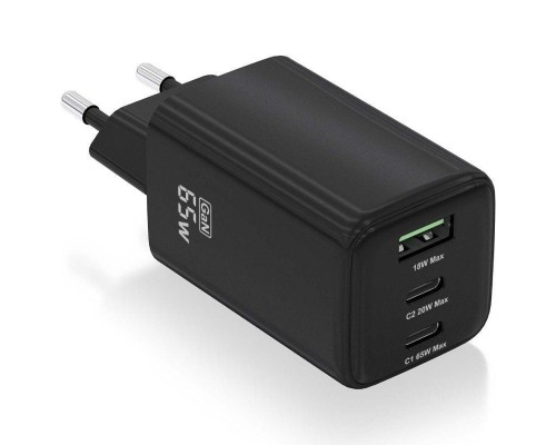 CARGADOR AISENS ASCH-65W3P042-BK