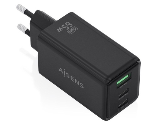 CARGADOR AISENS ASCH-65W3P073-BK-DU3 CARGADOR AISENS ASCH-65W3P073-BK