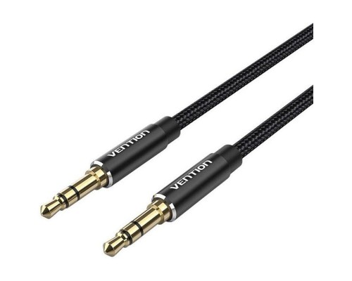 CABLE AUDIO ESTEREO JACK 3.5/M JACK 3.5/M 0.5 M NEGRO VENTION (Espera 4 dias)