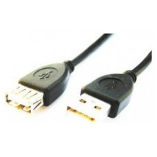 Gembird 3m USB 2.0 A M/FM 3m USB A USB A Macho Hembra Negro cable USB