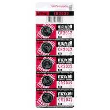 Maxell CR2032 Pila bot&oacute;n 3V L&iacute;tio Pack 5 Unidades