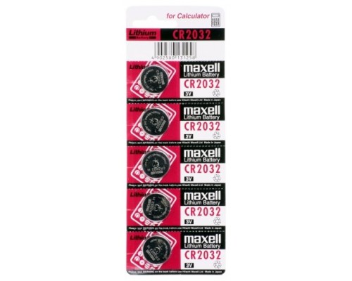 Maxell CR2032 Pila bot&oacute;n 3V L&iacute;tio Pack 5 Unidades