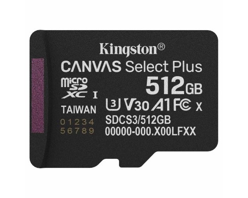 MEMORIA KINGSTON-MICROSD SDCS3 512GBSP-DU16 MEMORIA KINGSTON-MICROSD SDCS3 512GBSP